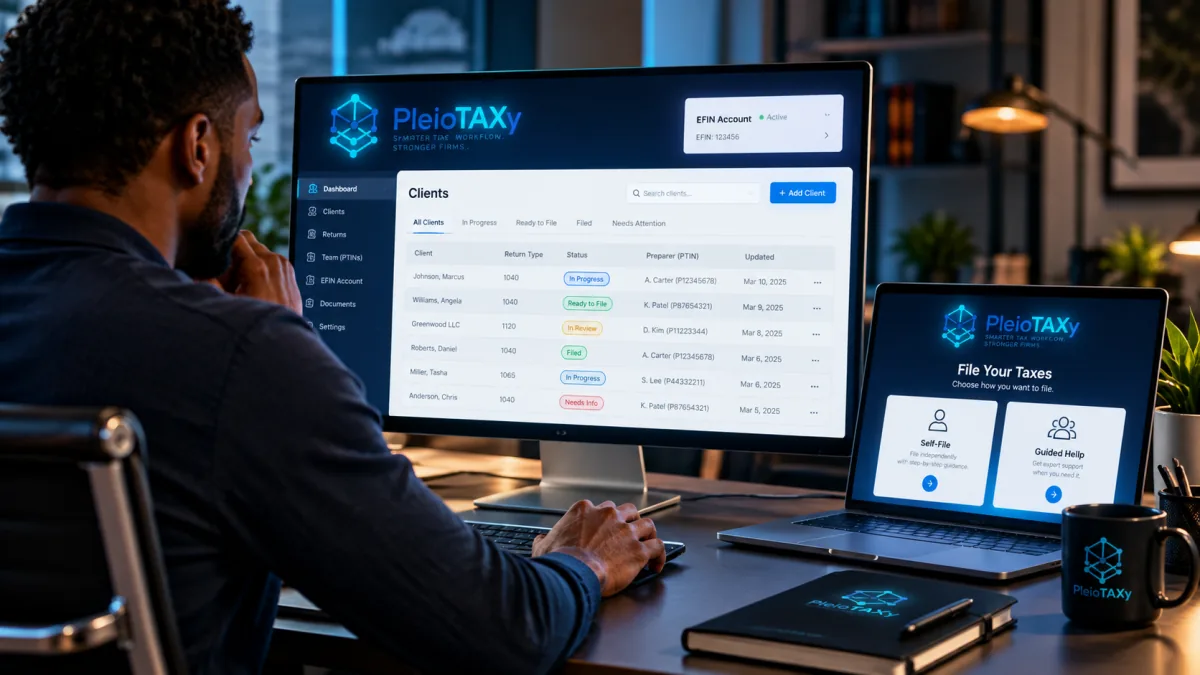 PleioTAXy brand image
